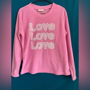 Bobbie Brooks fleece pink long sleeve sleepwear